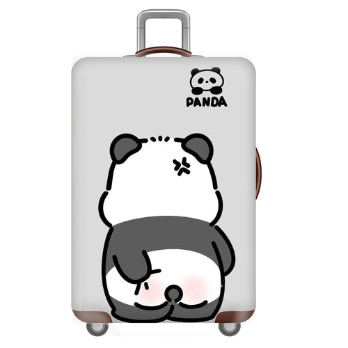 Unisex Hard-shell Travel Suitcase with Funny Panda Design Bowlift