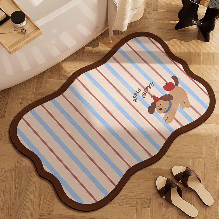 Cute Panda-Themed Bath Mat Bowlift