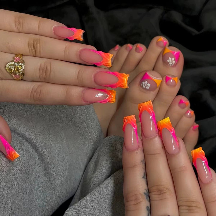 Artistic Gradient Nail Art Bowlift