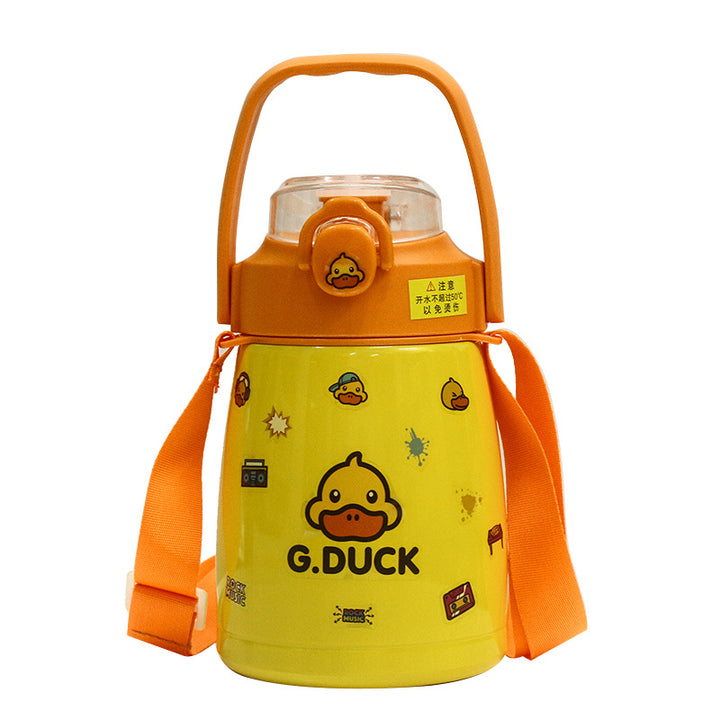 Ladies' insulated bottle with functional carrying strap and child-friendly design Bowlift