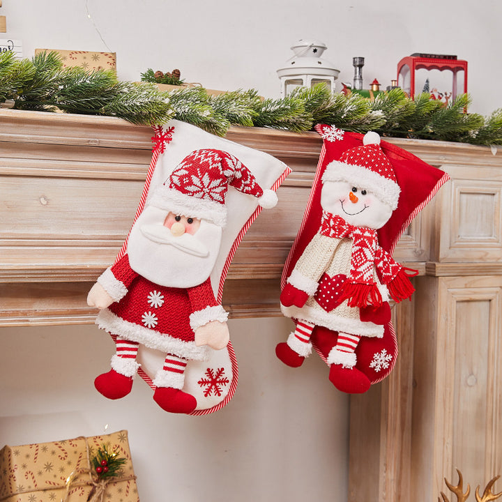 Festive Christmas stocking with nostalgic design Bowlift