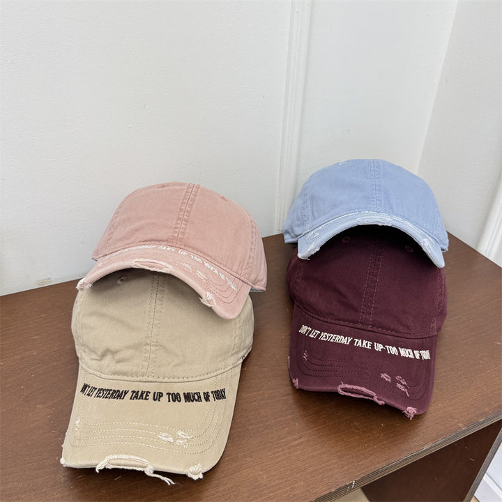 Men's Vintage Distressed Baseball Cap Bowlift