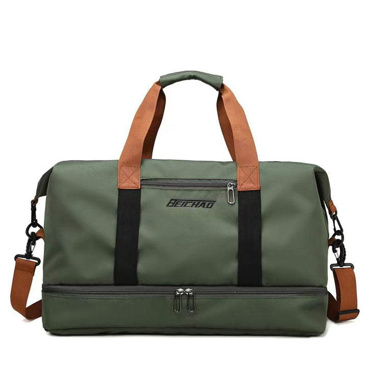Sporty Duffel Bag With Reinforced Bottom Bowlift