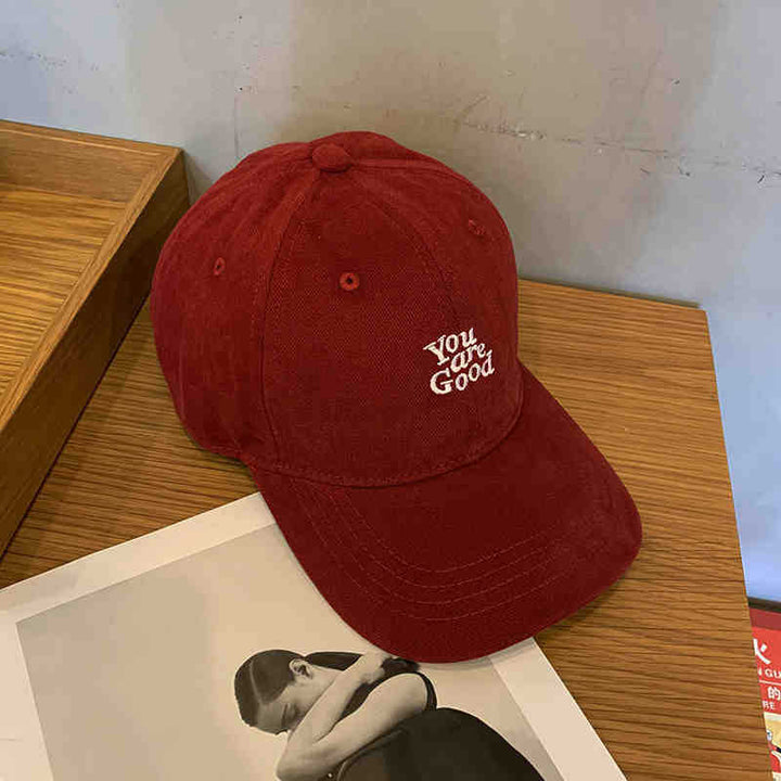 Men's Casual Distressed Message Baseball Cap Bowlift