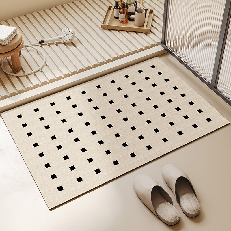 Stylish Geometric Pattern Bath Mat Bowlift
