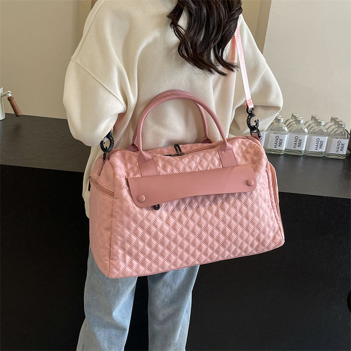 Quilted Travel Duffle Bag Bowlift