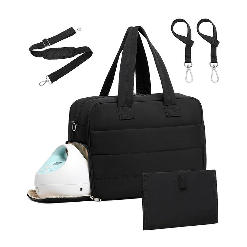 Practical diaper bag with insulation function and accessories Bowlift