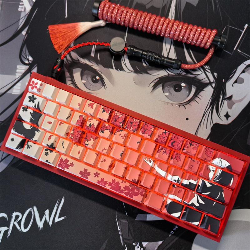 Custom Anime-Themed Mechanical Keyboard Bowlift