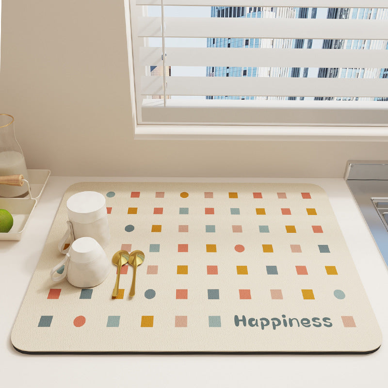 Geometric Patterned Kitchen Mat Bowlift