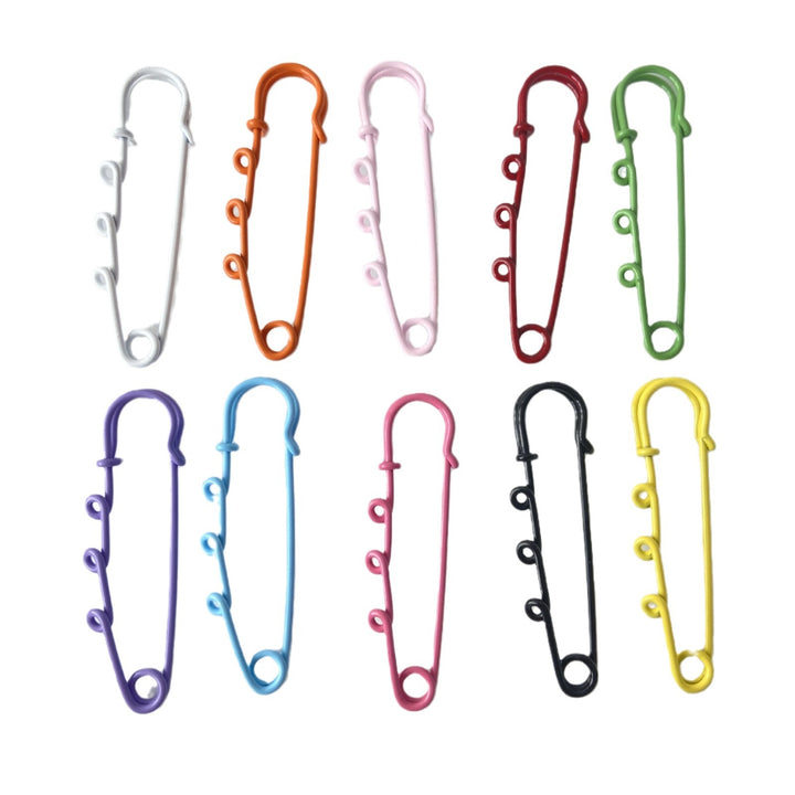 Decorative Safety Pin Brooch Bowlift