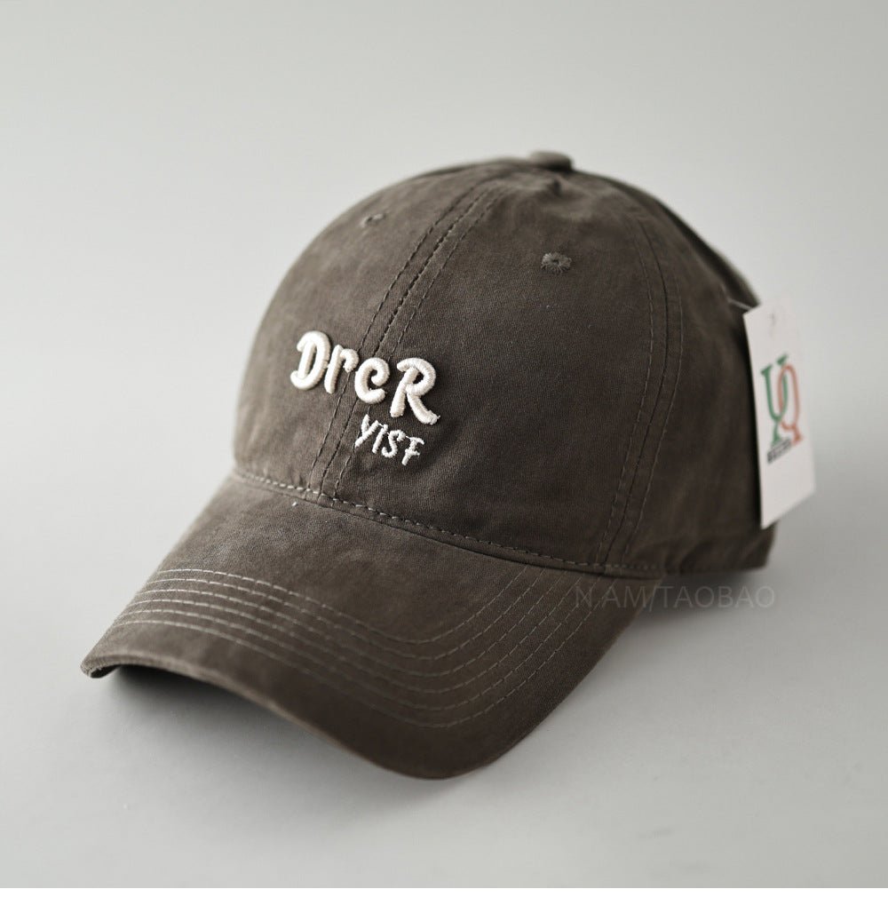 Unisex Adjustable Vintage Embroidered Cap Bowlift
