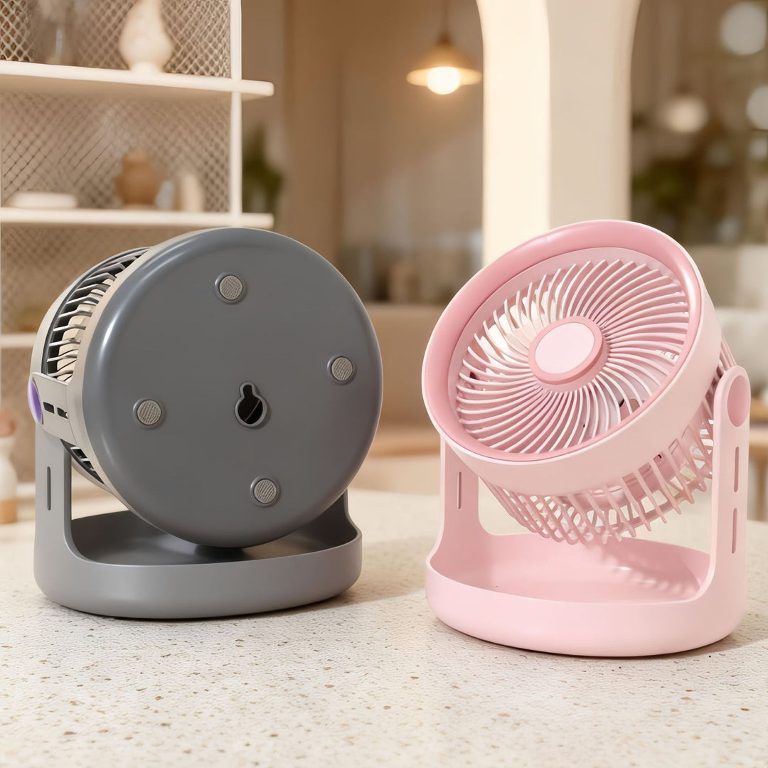 Women's Portable Table Fan with Flexible Tilt Mechanism Bowlift