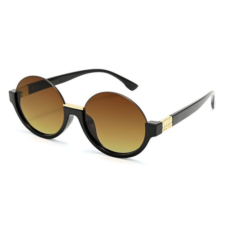 Women’s modern round sunglasses with elegant accents and UV protection Bowlift
