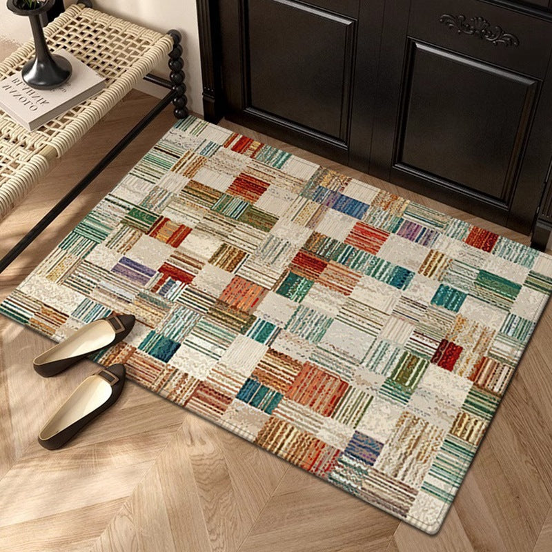Colorful Checkered Entry Mat