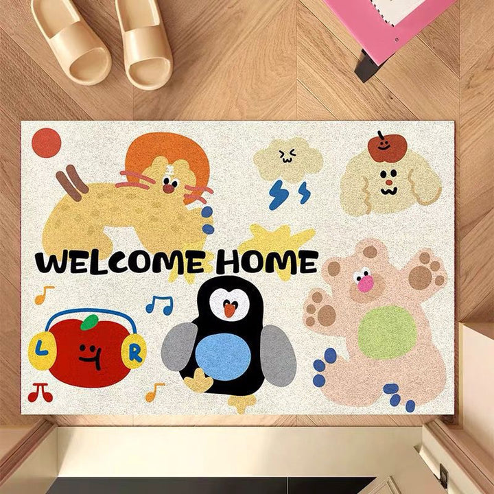 Fun Cartoon-Themed Welcome Mat Bowlift