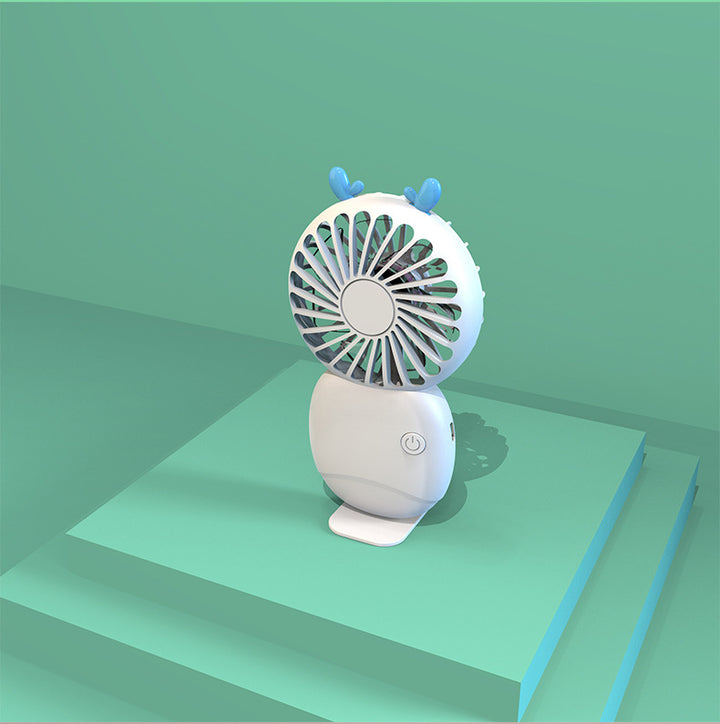 Cute Cartoon Bear-Themed Handheld Mini Fan Bowlift