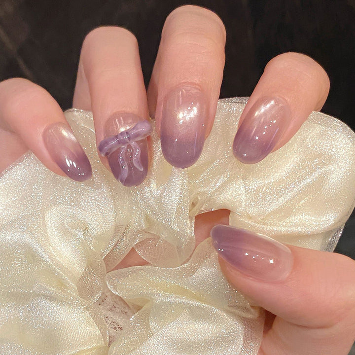 Chic Long Gel Nail Extensions Bowlift