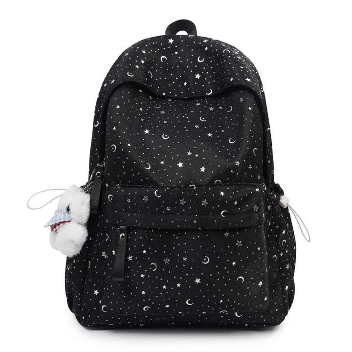 Backpack with Sparkling Stars and Modern Details Bowlift