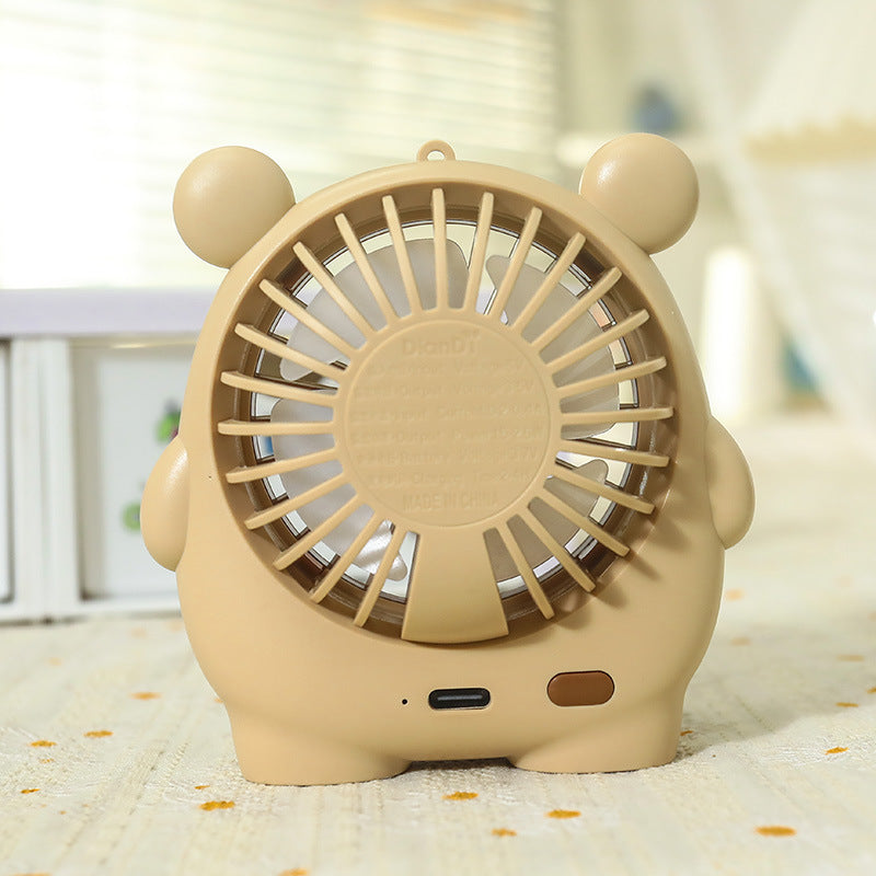 Women Portable Mini Fan in Cute Animal Design Bowlift