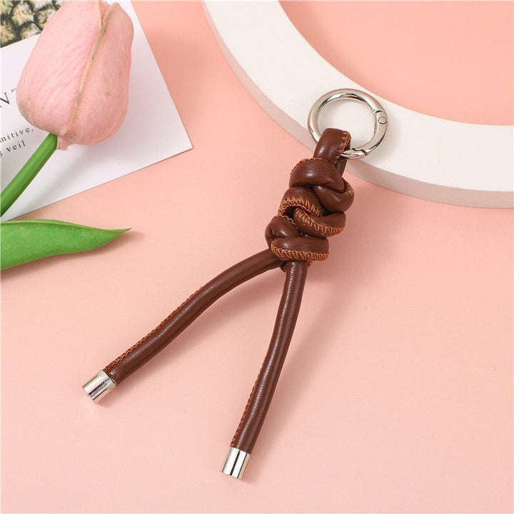 Decorative Leather Keychain Bowlift