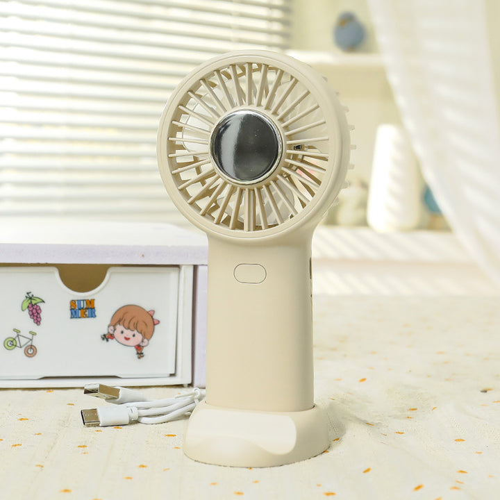 Ladies portable hand fan with powerful battery and user-friendly touch control Bowlift
