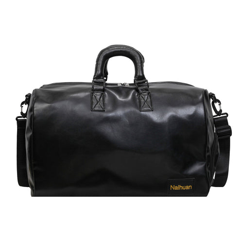 Premium Leather Travel Duffel Bag