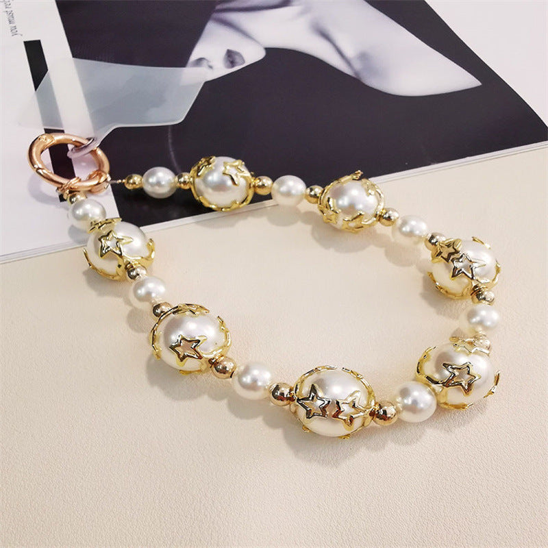 Elegant Star-Accent Beaded Necklace Bowlift