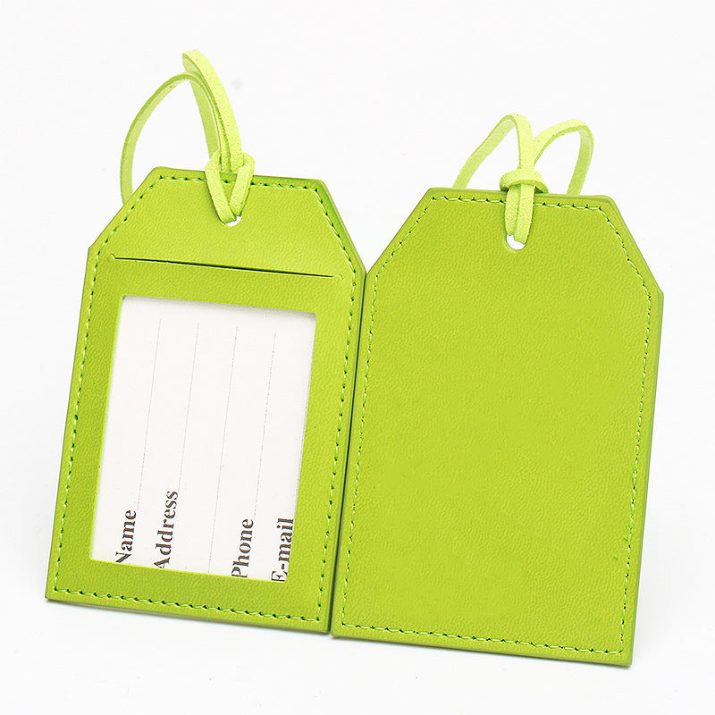 Premium Leather Travel Luggage Tag Bowlift