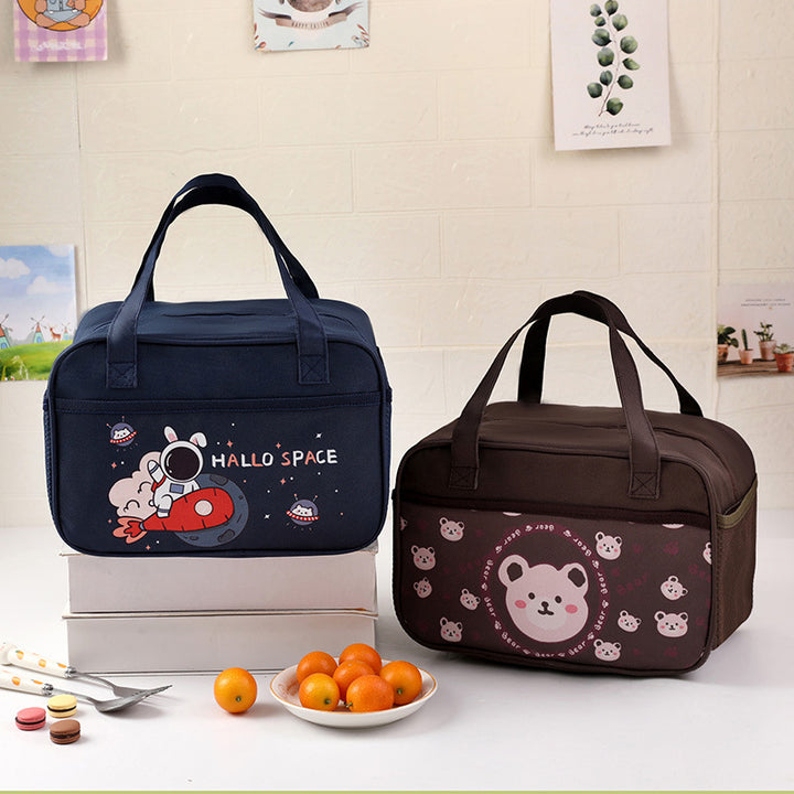 Cute Bear-Themed Insulated Lunch Bag Bowlift
