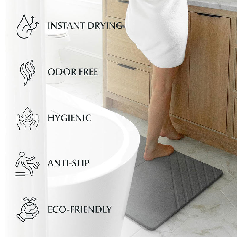 Multi-Textured Kitchen Drying Mat Bowlift