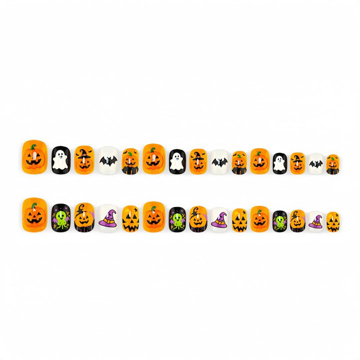 Artificial nails with spooky Halloween designs Bowlift