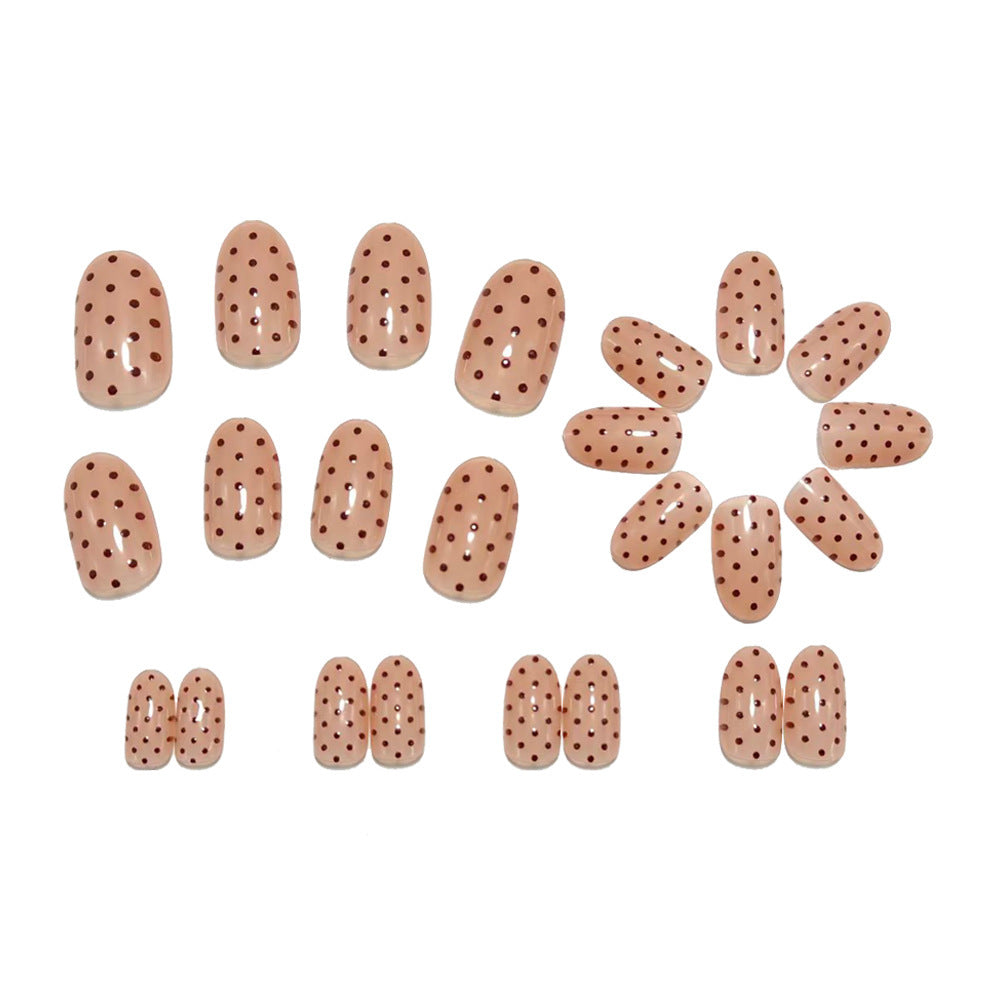 Artificial nails with elegant dot design Bowlift