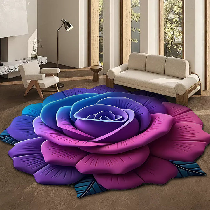 Floral Design Area Rug Bowlift