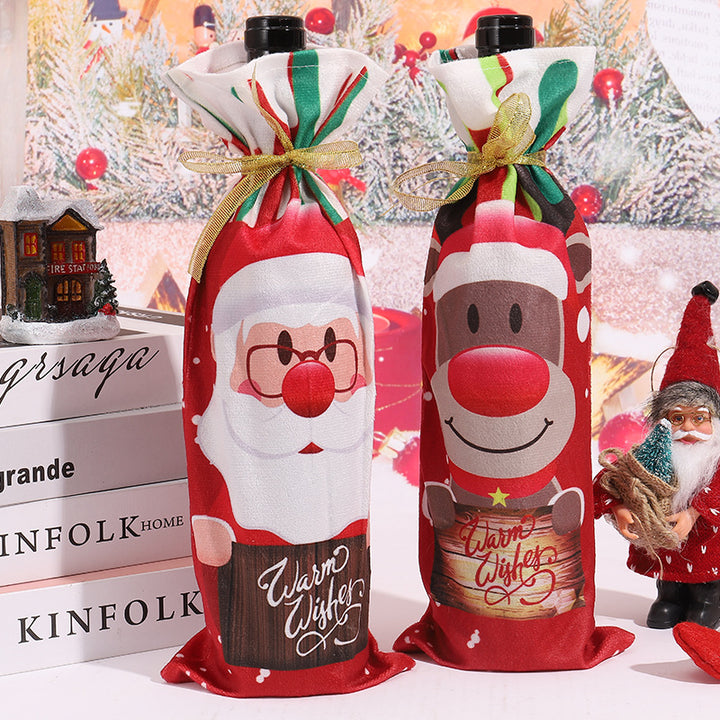 Christmas wine bottle cover Bowlift