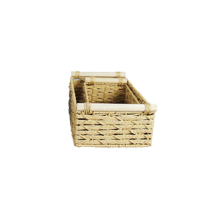 Woven Natural Storage Basket Bowlift