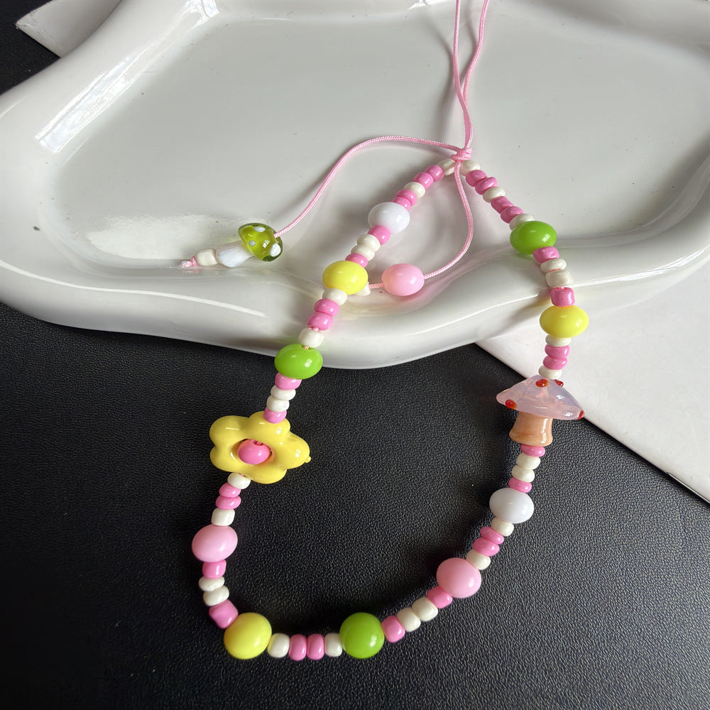 Charm Beaded Necklace Bowlift
