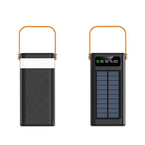 Portable solar power bank with ergonomic carrying handle and intelligent power display Bowlift