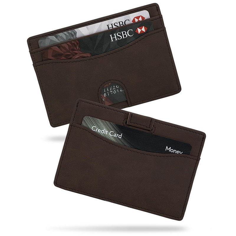RFID-Blocking Leather Cardholder Bowlift