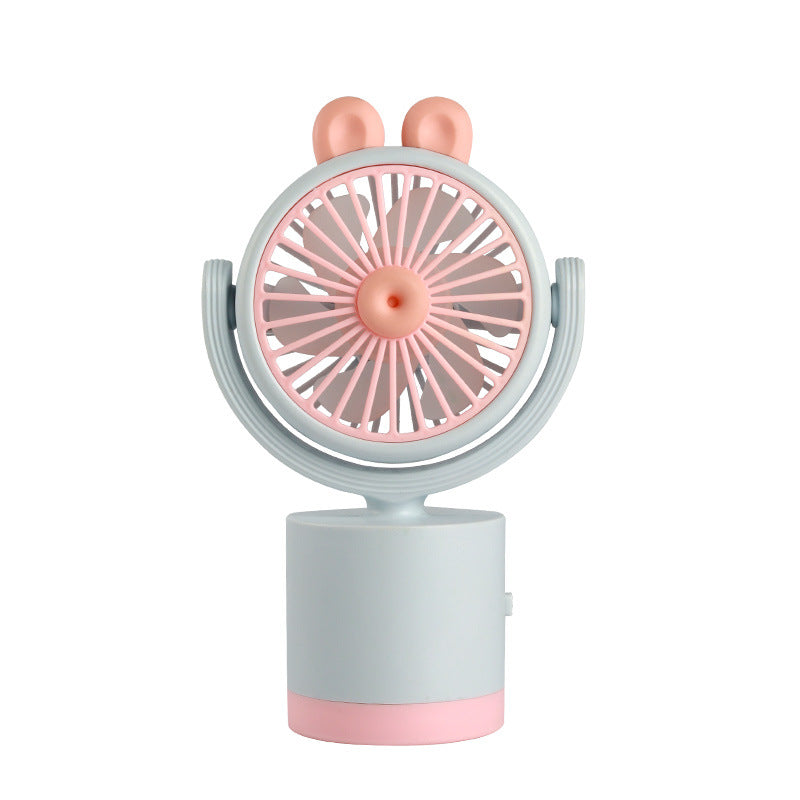 Women's portable handheld fan with cute animal design and ergonomic grip design Bowlift