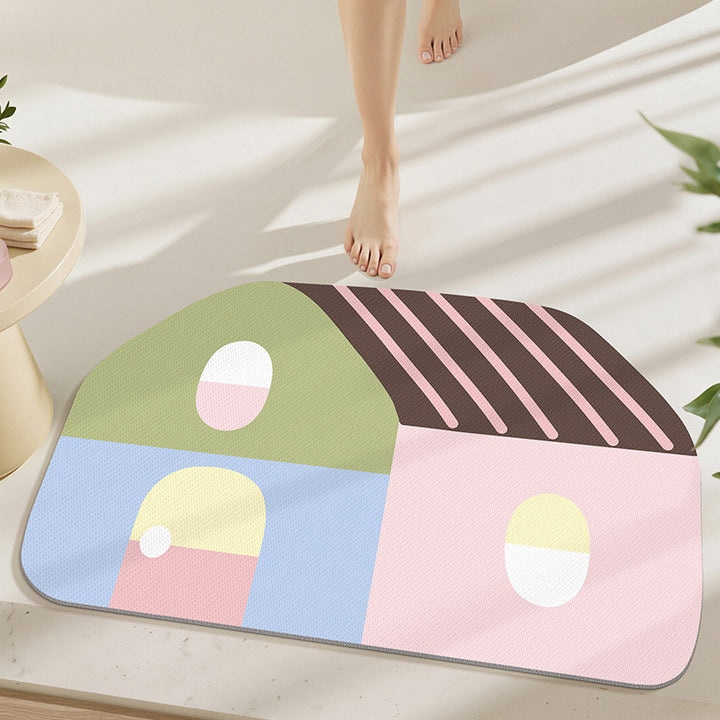 Playful Abstract Home Mat Bowlift