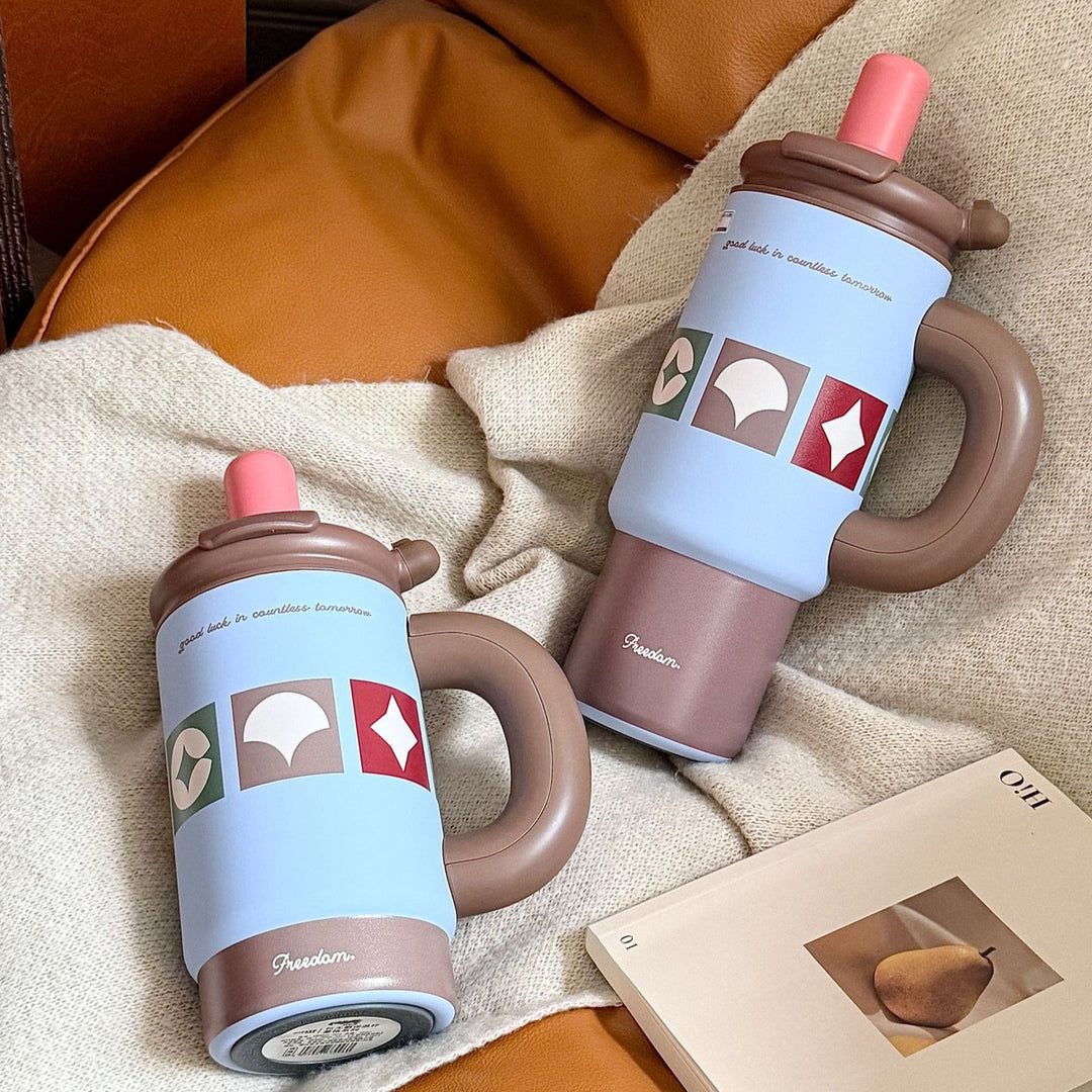 Women Practical Drinking Containers with Innovative Carry Handle Bowlift
