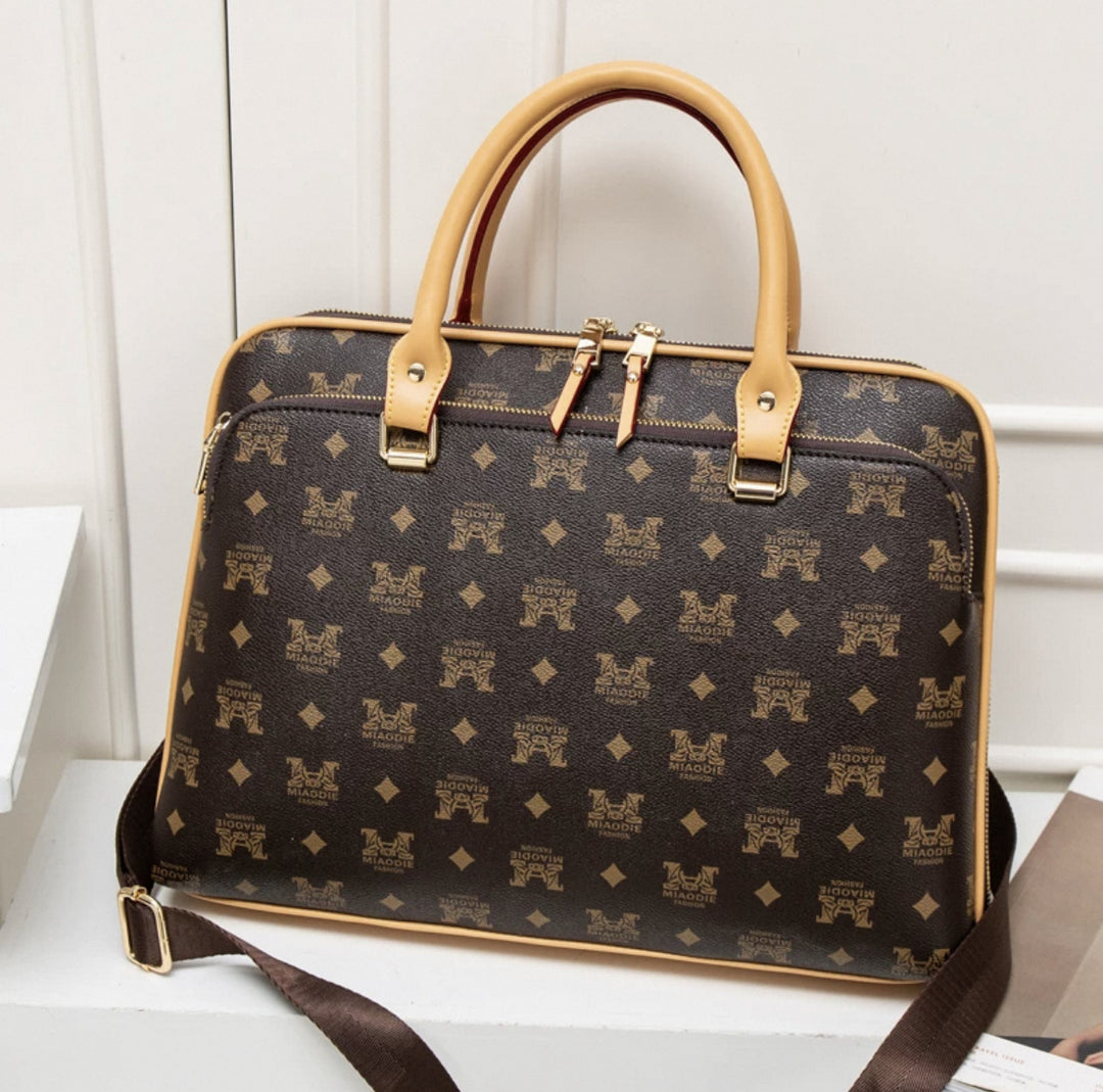 Elegant Laptop Bag in Luxurious Crocodile Look Bowlift