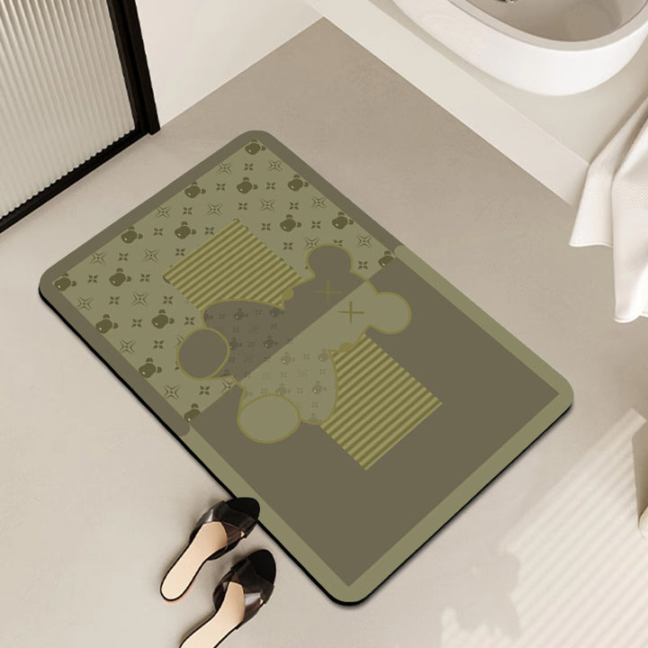 Cute Cartoon-Themed Bath Mat Bowlift
