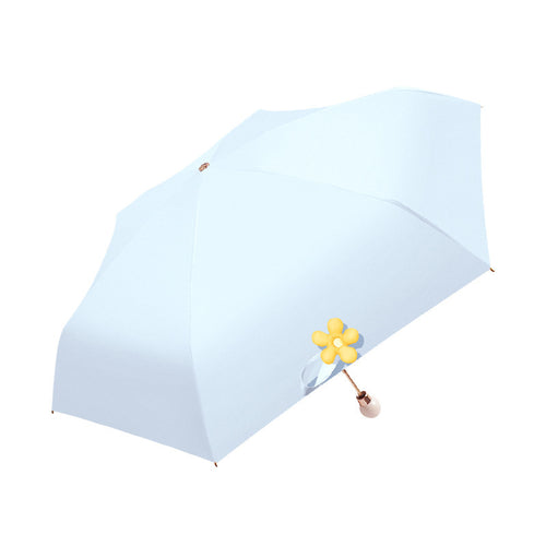 Ladies elegant and lightweight UV protection folding umbrella with floral details Bowlift