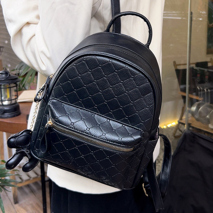 Stylish Textured Mini Backpack Bowlift