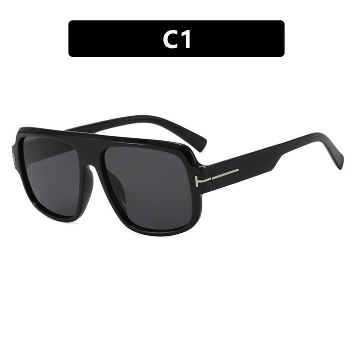 Women’s fashionable square sunglasses with trendy tortoiseshell pattern Bowlift