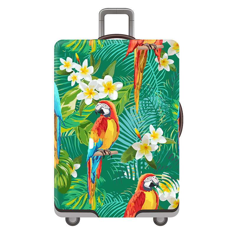 Women's Hard Shell Suitcase with Playful Flamingo Design Bowlift