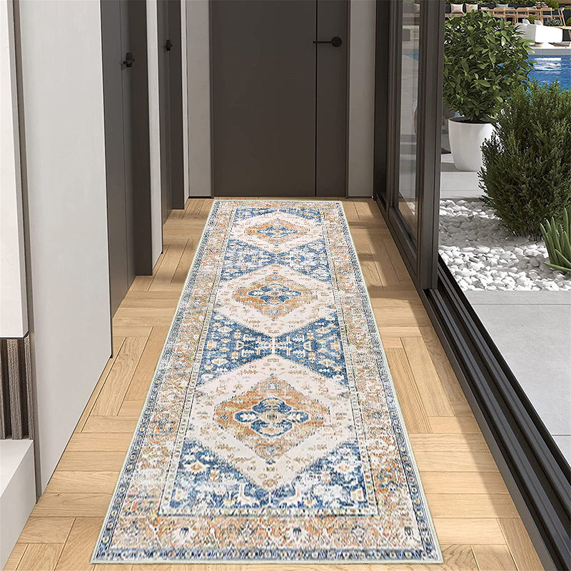 Elegant Geometric Pattern Runner Rug Bowlift