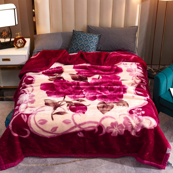 Decorative Fleece Throw Blanket Bowlift