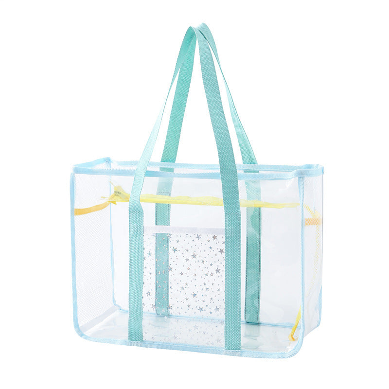 Transparent Mesh Shopping Tote Bowlift
